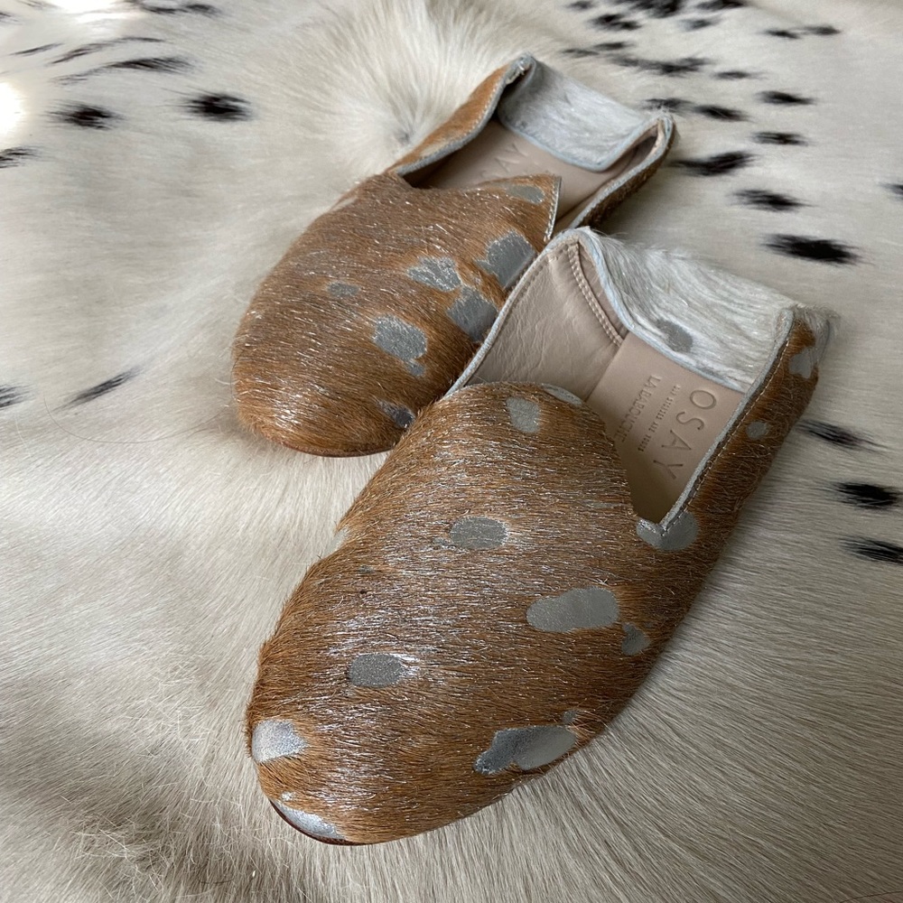 Osay la babouche leather slide loafers size 39